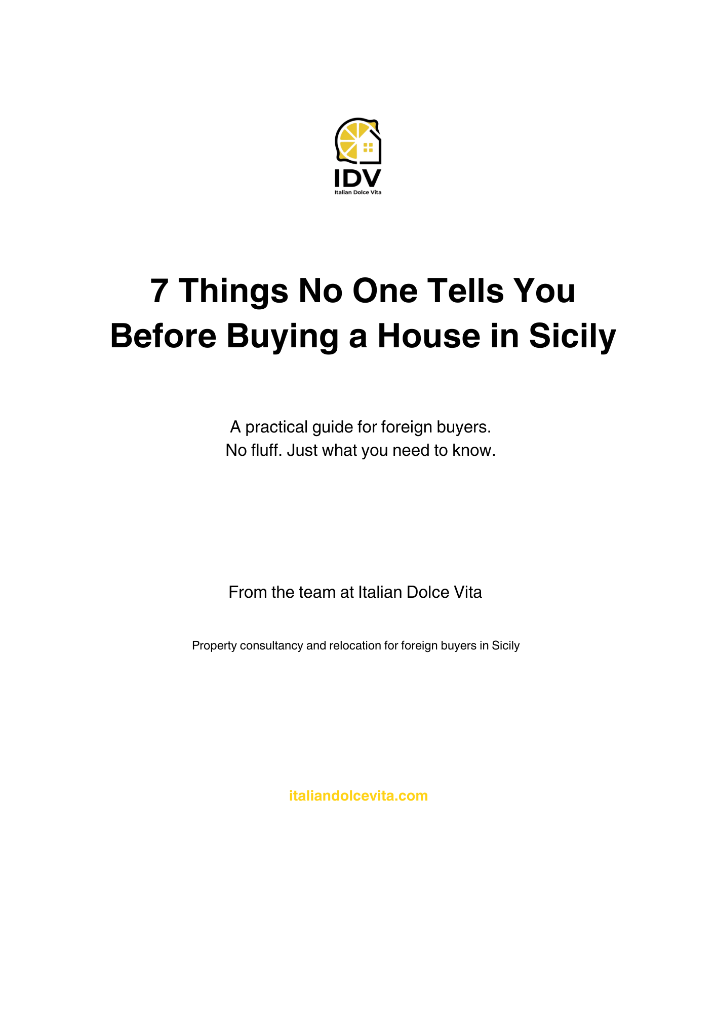 7 Things No One Tells You Before Buying a House in Sicily — Free PDF Guide